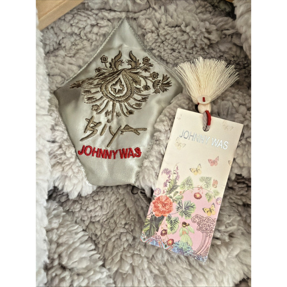 NWT Johnny Was Multicolor Faux Sherpa Lined Jacket #1224 Size LARGE - Picture 5 of 5